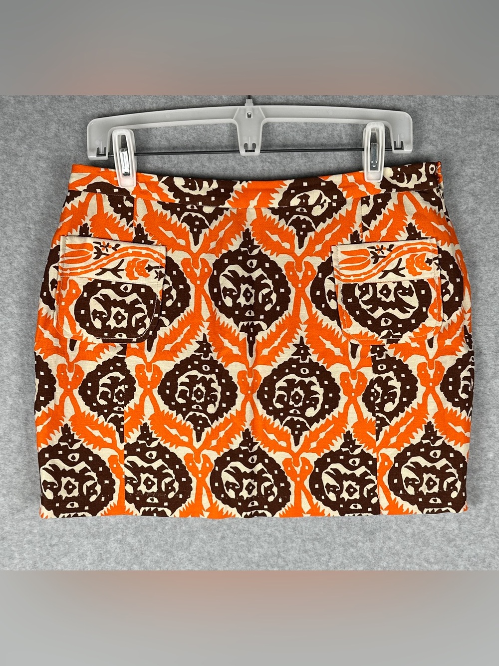 Plenty by Tracy Reese Linen Silk Mini Skirt Printed Women’s Size 6 Boho